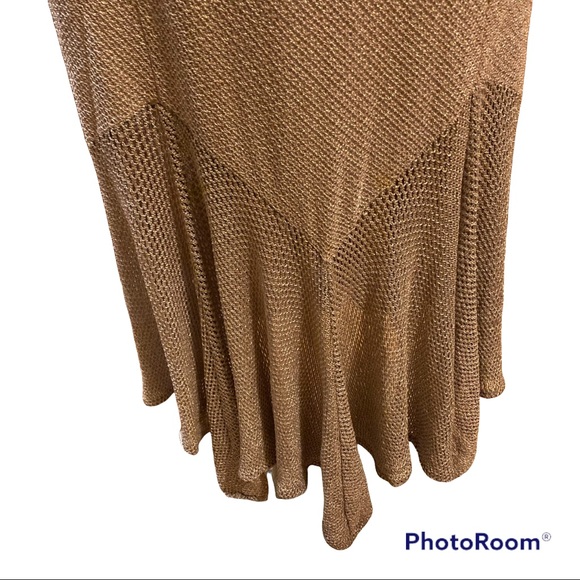 DAMIANOU Vintage Silver mesh detail metallic dress and cardigan set - Picture 7 of 15